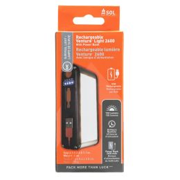 SOL Venture Light 2600 Recharge with Power Bank
